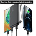 USAMS Powerbank PB56 10000mAh 2xUSB /USB-C / MicroUSB Fast Charge biały/white 10KCD15002 (US-CD150)