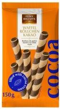 Feiny Biscuits Rurki Waflowe z Nadzieniem Kakaowym 150 g