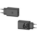 Ładowarka sieciowa Motorola TurboPower 68W USB-C z kablem USB-C do USB-C 1m czarny