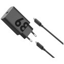 Ładowarka sieciowa Motorola TurboPower 68W USB-C z kablem USB-C do USB-C 1m czarny