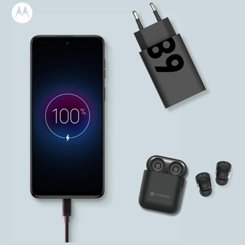 Ładowarka sieciowa Motorola TurboPower 68W USB-C z kablem USB-C do USB-C 1m czarny