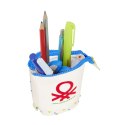 Stojące etui na akcesoria Benetton Topitos Biały (8 x 19 x 6 cm)