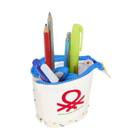 Stojące etui na akcesoria Benetton Topitos Biały (8 x 19 x 6 cm)