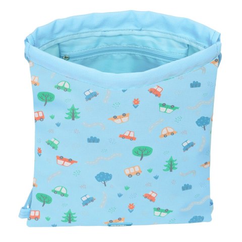 Worek na buty ze sznurkami Safta Coches Niebieski 26 x 34 x 1 cm