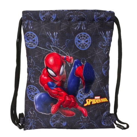 Worek na buty ze sznurkami Spider-Man Attack Czarny 26 x 34 x 1 cm