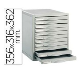 Modułowa szafka na akta Archivo 2000 8409C Aluminium Szary 9 szuflady