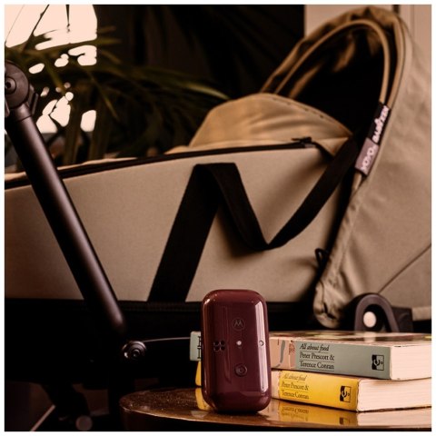 Niania elektroniczna Motorola PIP12 Travel Audio czarno-bordowy