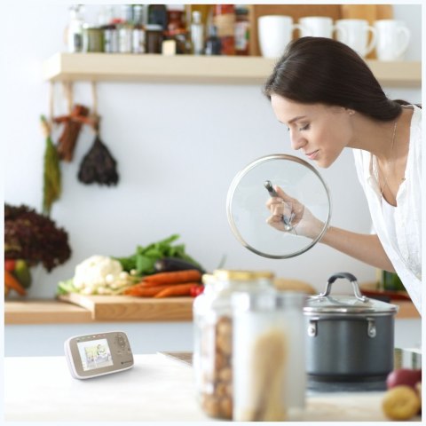 Niania elektroniczna Motorola VM483 monitor wideo 2.8" biało-złoty