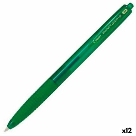 Pióro Pilot Supergrip G Kolor Zielony 0,4 mm 1 mm (12 Sztuk)