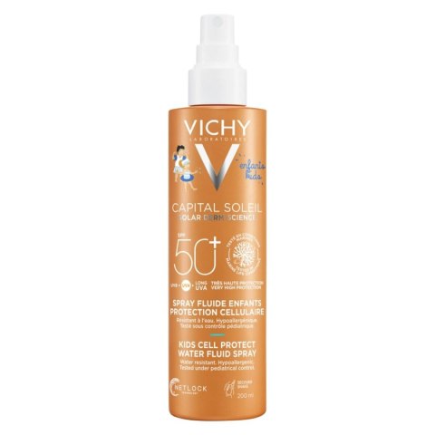 Spray z filtrem do opalania dla dzieci Vichy Cell Protect Spf 50+ 200 ml 4 Części
