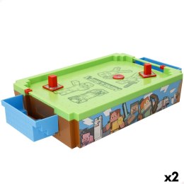 Stół do Gry Hockey Minecraft 36 X 8 X 19 CM (2 Sztuk)