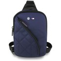 Torebka na telefon BMW Nylon Pocket&Metal Logo Crossbody granatowy