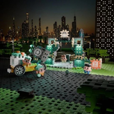 MARIOINEX Klocki Mini Waffle City Napad na bank, 148 elementów