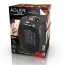 Termowentylator Adler AD 7702 (1500W; 2 stopnie grzania; kolor czarny)