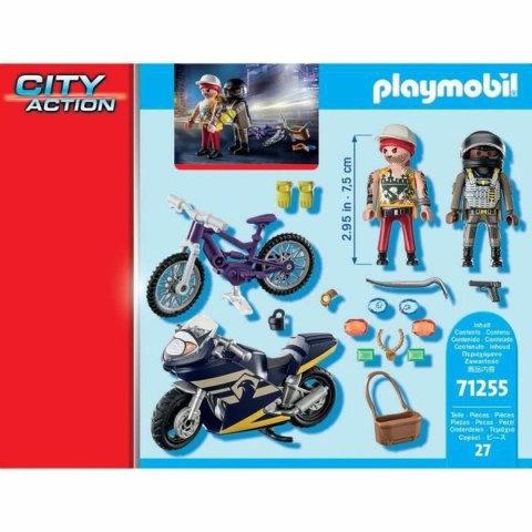 Zestaw Samochodów Playmobil City Action - Agent and Thief 71255 27 Części