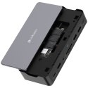 Adapter Verbatim stacja dokująca USB-C Pro 15w1 2xHDMI/1xRJ45/4xUSB-A/3xUSB-C/1xSD/1xmicroSD/1xAudio/1xDisplayPort/1xSSD szary