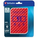 Dysk zewnętrzny Verbatim Store n Go USB 3.0 HDD 1TB czerwony 53203