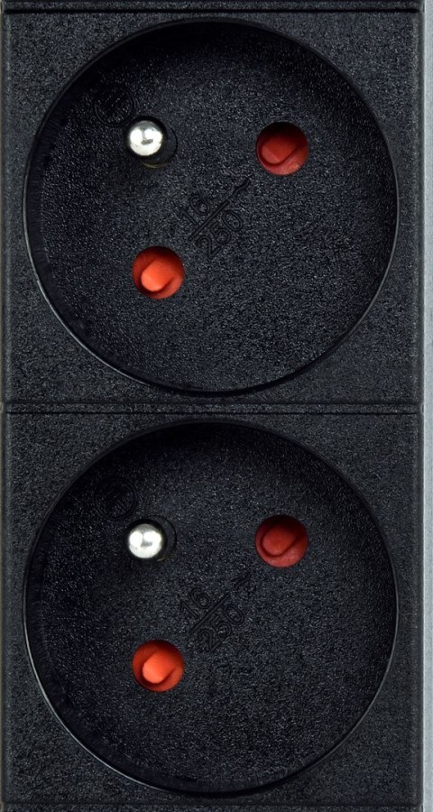 GEMBIRD LISTWA ZASILAJĄCA RACK (PDU) 9 GNIAZD FR, 1U, 16A, WTYK FR, 2M