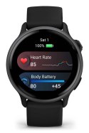 Zegarek sportowy Garmin Vivoactive 6 AMOLED 42mm Black Slate\Czarny