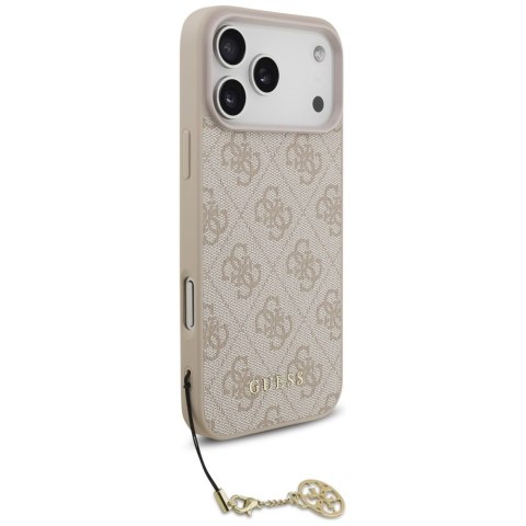 Etui Guess 4G Charms Collection MagSafe do iPhone 17 Pro Max różowy