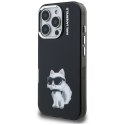Etui Karl Lagerfeld IML Aquarelle Choupette & Logo do iPhone 16 Pro Max czarny
