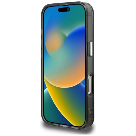 Etui Karl Lagerfeld IML Aquarelle Choupette & Logo do iPhone 16 Pro Max czarny