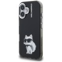 Etui Karl Lagerfeld IML Aquarelle Choupette & Logo do iPhone 16 czarny