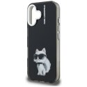 Etui Karl Lagerfeld IML Aquarelle Choupette & Logo do iPhone 16 czarny