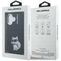 Etui Karl Lagerfeld IML Aquarelle Choupette & Logo do iPhone 16 czarny