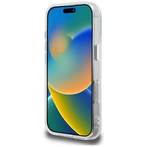 Etui Karl Lagerfeld IML Aquarelle Karl & Choupette & Logo do iPhone 16 Pro biały