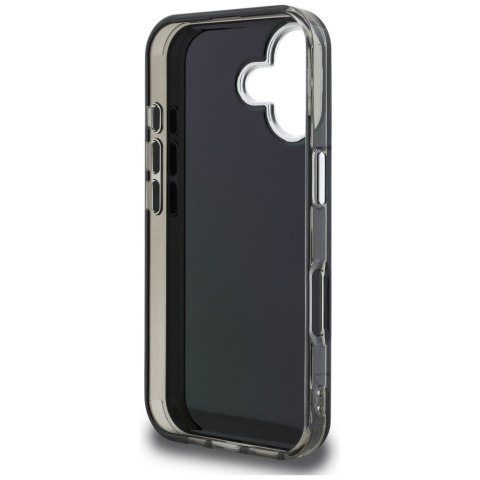 Etui Karl Lagerfeld IML Aquarelle Karl & Choupette & Logo do iPhone 16 czarny