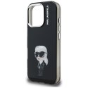 Etui Karl Lagerfeld IML Aquarelle Karl & Logo MagSafe do iPhone 16 Pro Max czarny