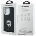 Etui Karl Lagerfeld IML Aquarelle Karl & Logo MagSafe do iPhone 16 Pro czarny