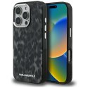 Etui Karl Lagerfeld IML Leopard Pattern MagSafe do iPhone 16 Pro Max czarny