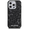 Etui Karl Lagerfeld IML Leopard Pattern MagSafe do iPhone 16 Pro Max czarny