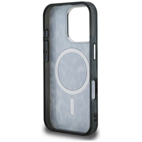 Etui Karl Lagerfeld IML Leopard Pattern MagSafe do iPhone 16 Pro Max czarny