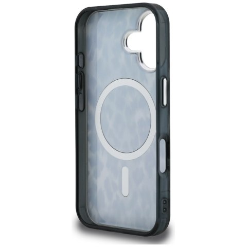 Etui Karl Lagerfeld IML Leopard Pattern MagSafe do iPhone 16 czarny