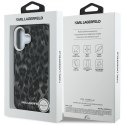 Etui Karl Lagerfeld IML Leopard Pattern MagSafe do iPhone 16 czarny