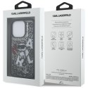 Etui Karl Lagerfeld Liquid Glitter Choupette Logo do iPhone 16 Pro czarny