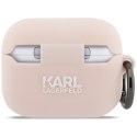 Etui Karl Lagerfeld Silicone Chaupette Head 3D do AirPods Pro 3 różowy