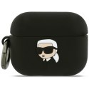 Etui Karl Lagerfeld Silicone Karl Head 3D do AirPods Pro 3 czarny
