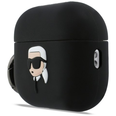 Etui Karl Lagerfeld Silicone Karl Head 3D do AirPods Pro 3 czarny