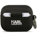 Etui Karl Lagerfeld Silicone Karl Head 3D do AirPods Pro 3 czarny