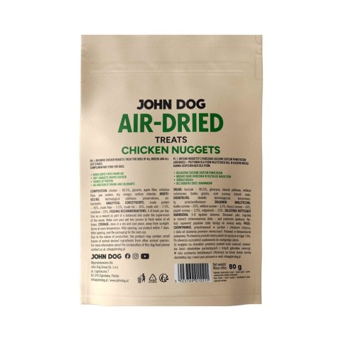 JOHN DOG AIR DRIED CHICKEN NUGGETS 80G- przysmak