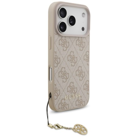 Etui Guess 4G Charms Collection MagSafe do iPhone 17 Pro różowy