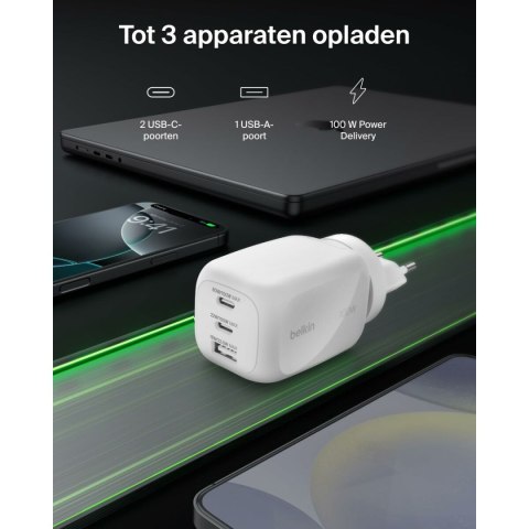 Kabel USB Belkin WCH016HQWH Biały