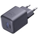Ładowarka sieciowa 3MK Hyper Charger PD 33W GaN QC4+ PPS AFC FCP SCP USB-A + USB-C czarny