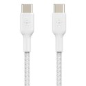 Kabel USB-C na USB-C Belkin CAB004BT2MWH Biały 2 m