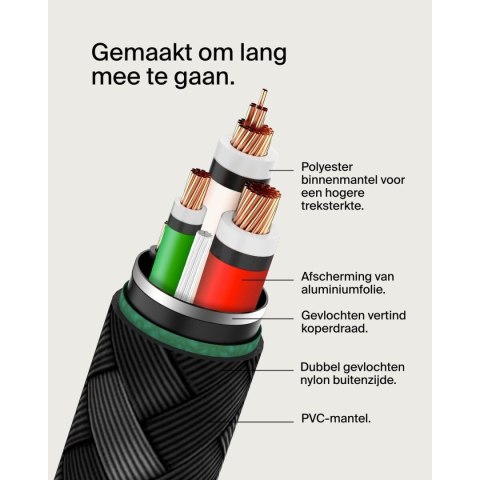 Kabel USB-C na USB-C Belkin CAB004BT0MBK Czarny