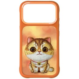 Etui Nimmy Big Eyed Pet 2.0 Cat do iPhone 17 Pro Max pomarańczowy